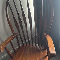 wooden rocking chair