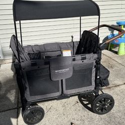 Wonderfold W4 Luxe Quad Stroller Wagon Pencil 