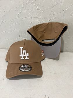 MLB new era Los Angeles dodgers tan 9forty a frame SnapBack hats