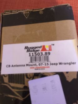 CB or whip antena bracket for Jeep 2018 jk