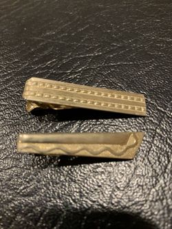 2 Vintage tie clasps