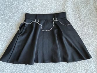 Black Chain Skirt