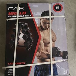 100lb Dumbbell Set With Rack