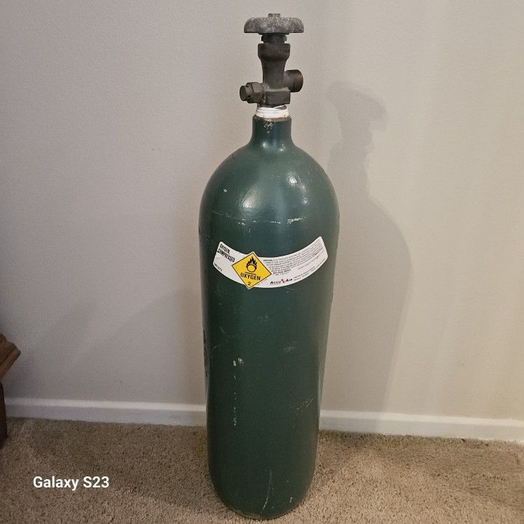 Welding Oxygen Tank & Solid Brass Oxygen & Propane Gauges $120 OBO