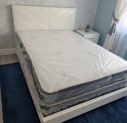 New Queen Size Mattress With Box Spring set Colchones Nuevos Queen Size Bed Set 