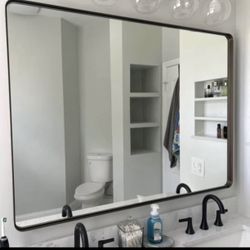 Bathroom Mirror. Black . 60”x36”