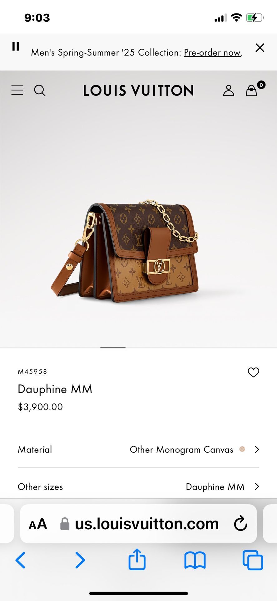 Louis Vuitton Dauphine MM