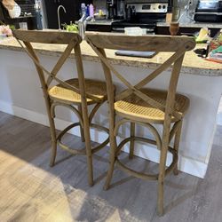 Hardware Restoration High Stool With Backing 