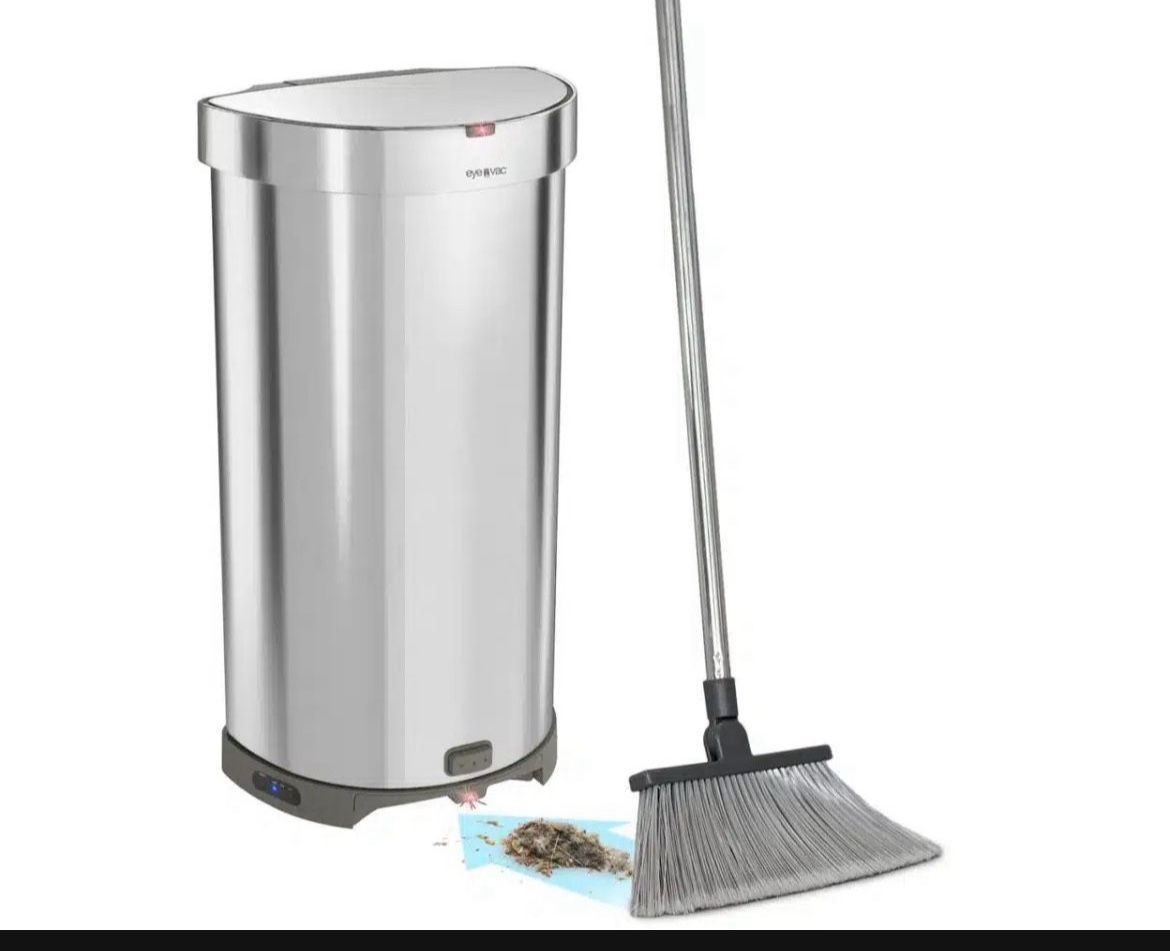 High-capacity stainless steel trash bin Trash Bin Capacity 45 liters