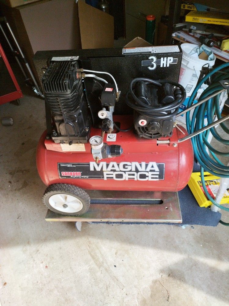 Compressor Fairly Quiet Belt Driven 3hp 20 Gallon Tank