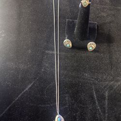 Navajo Sterling Silver Jewelry Set 