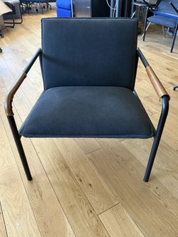 Mid Century Modern Navy Armchair