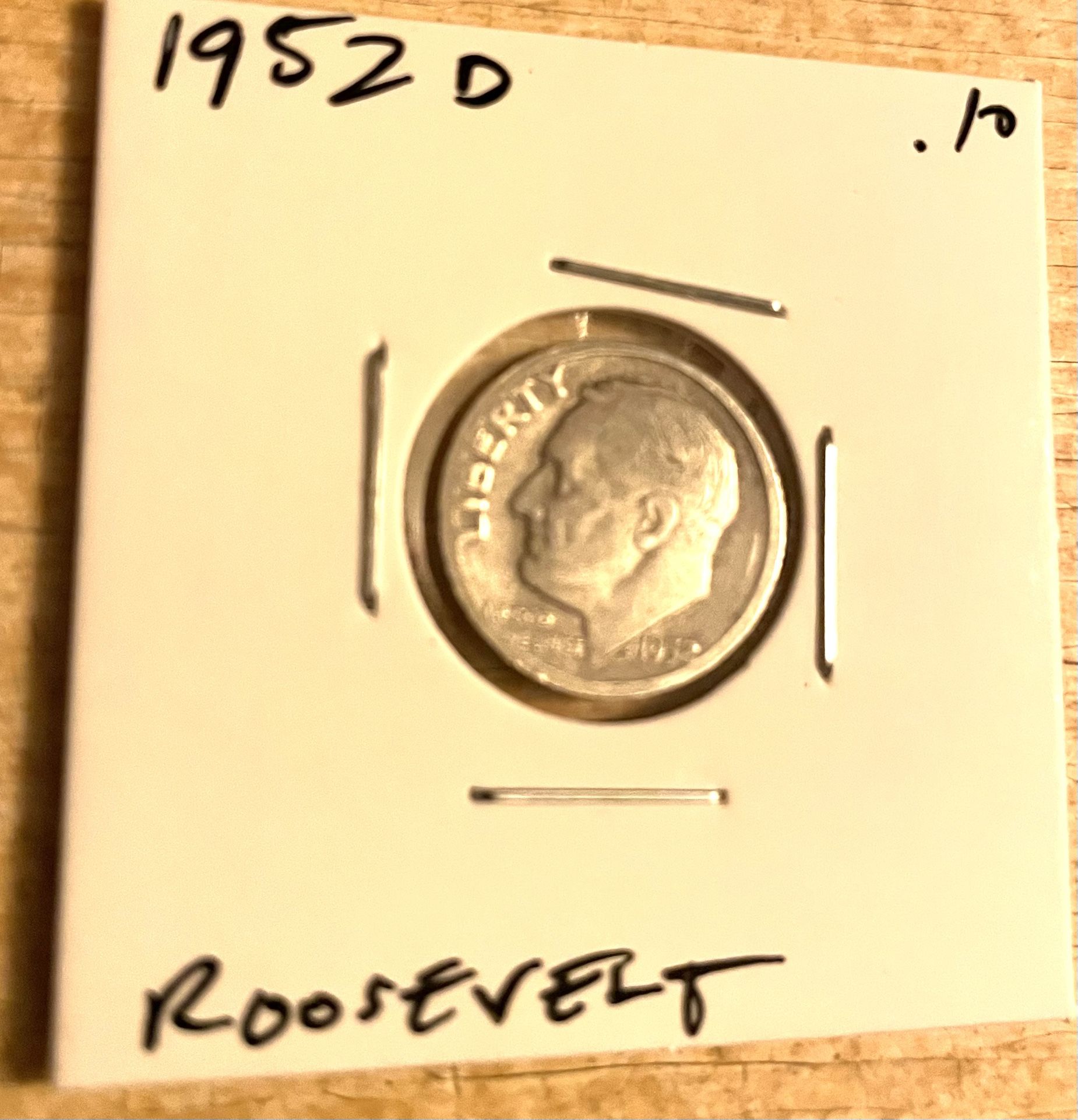 1952 D Roosevelt Dime