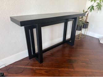 Black console table