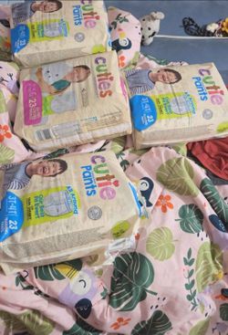 Cutie 3t-4t pull-ups and size 6 diapers