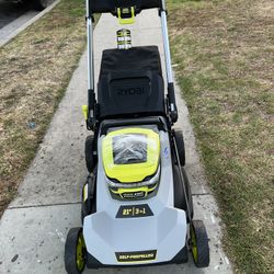 RYOBI 40V HP Brushless 21 in. Cordless Battery Walk Behind Self-Propelled Lawn Mower with (2) 6.0 Ah Batteries and Charger