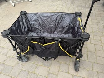 Collapsible Foldable Wagon Cart Black