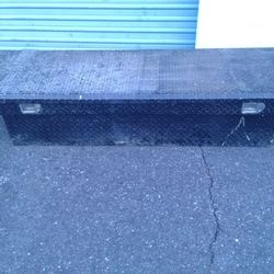 Used Black Truck Toolbox (Fullsize 8ft Truck Bed) 69-70" wide
