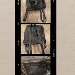 Coach Leather Backpack Vintage
