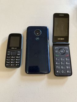 Cellphone Lot Of Miscellaneous Brands And Models For Parts Blu, Motorola, And Alcatel
