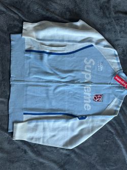 Supreme x umbro jacket light blue