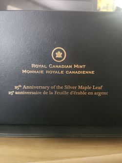 Royal Canadian Mint 25th Anniversary Silver Maple Leaf