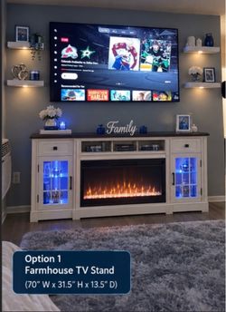 LED Fireplace Tv Stand