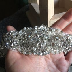 Rhinestone Dress Belt