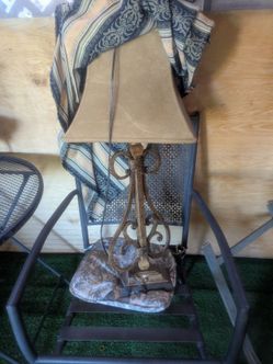 2 Suede lamps