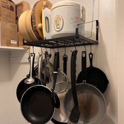 Space Saving hanging Rack - Pots and Pans