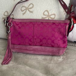 Vintage Couch, Pink Bag