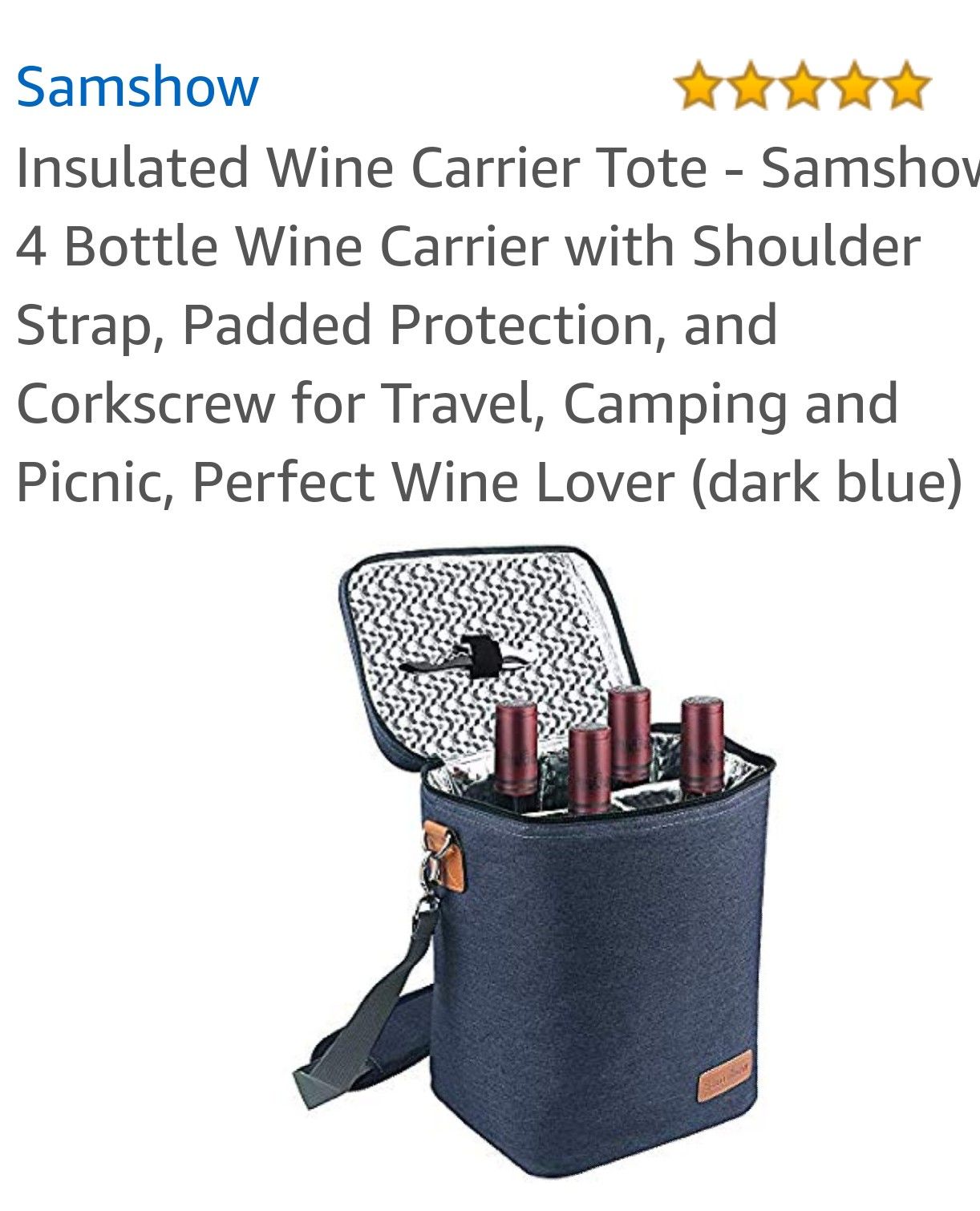 BRAND NEW INSULATED WUNE TOTE
