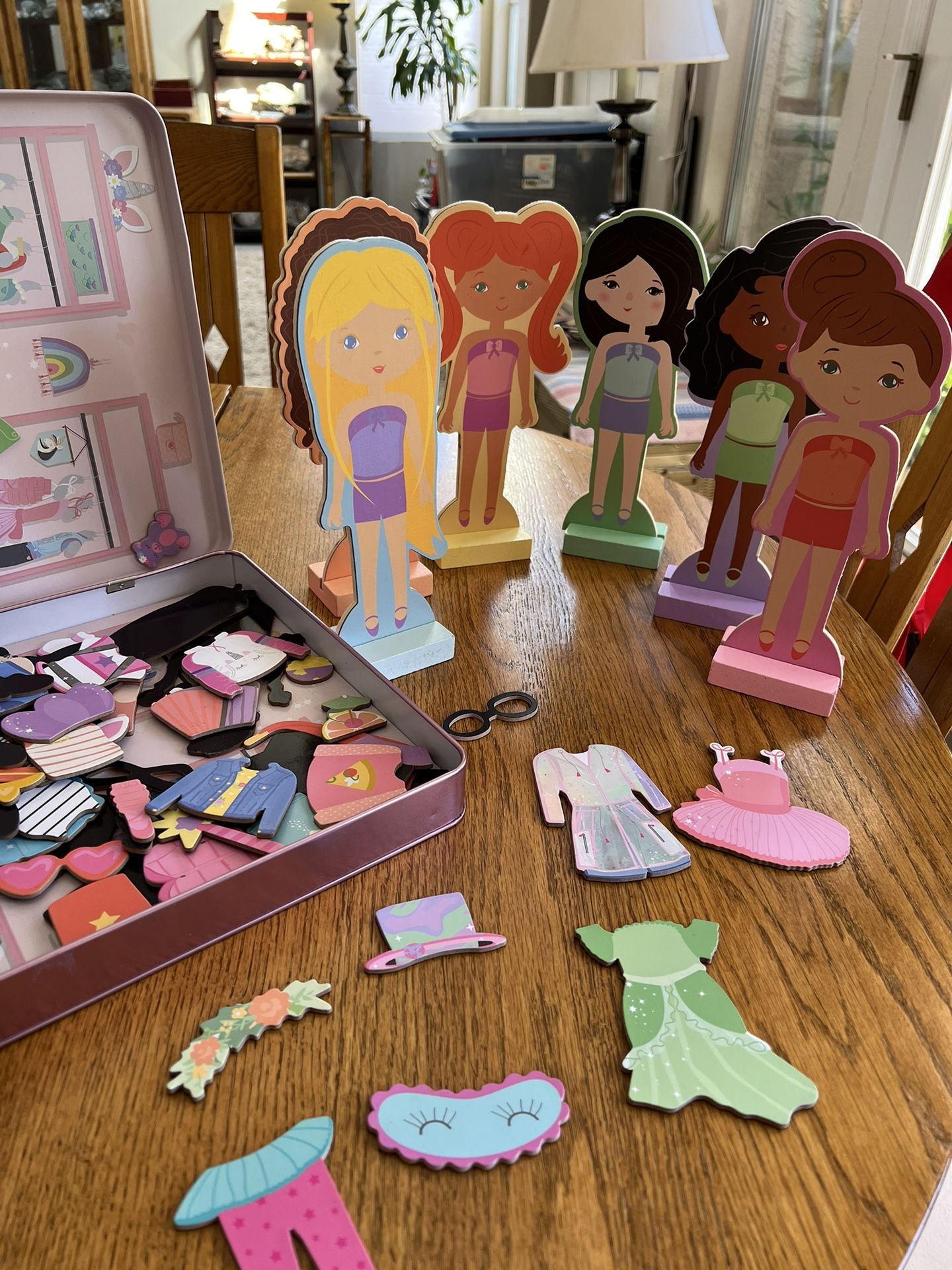 Story Magic Wooden Dress Up Dolls