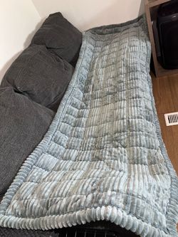 Grey couch cover