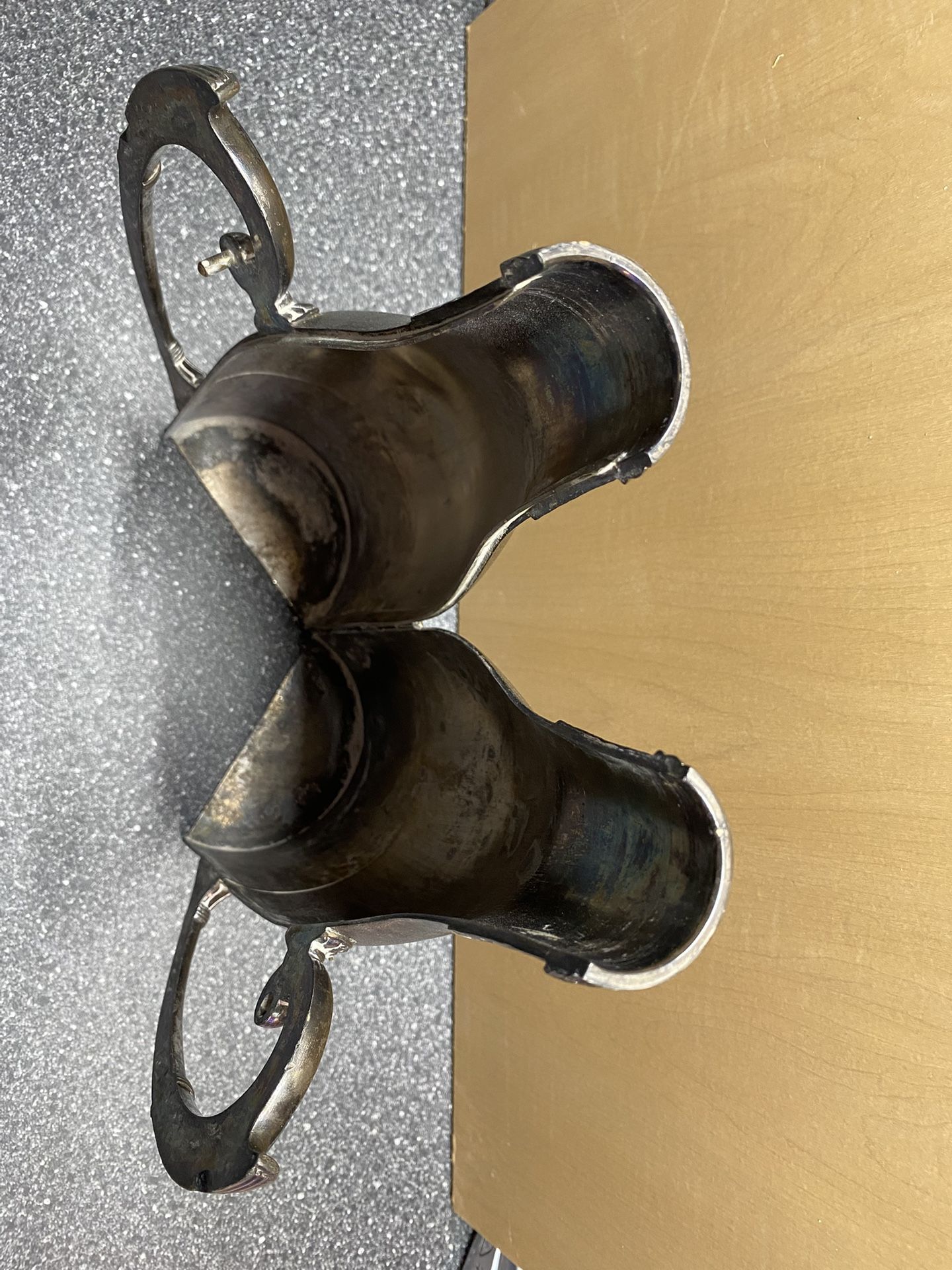 Antique Silver Plated Wine Bottle Holder