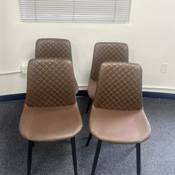 Brown chairs 