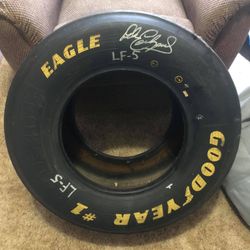 Dale Earnhardt Sr Autographed Tire