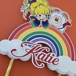 Rainbow Brite Cake Topper