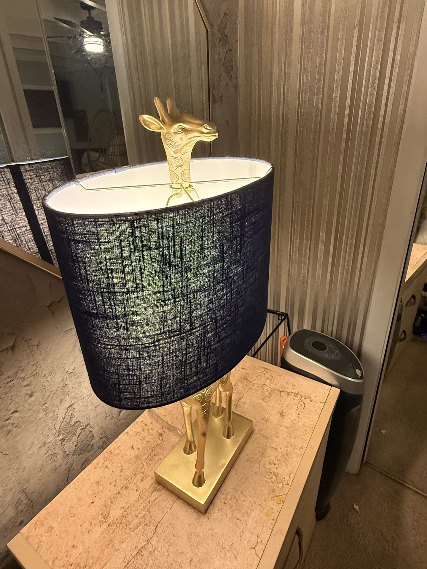 Two Blue Night Lamps