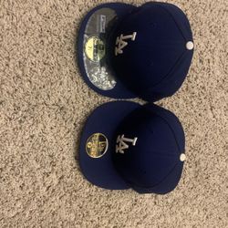 Brand New La Dodgers Fitted Hats