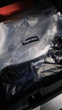 SUPREME BOX LOGO NAVY & GRAY