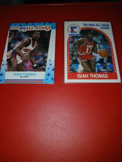 Isiah Thomas 1989 Fleer & NBA Hoops All-Star Cards