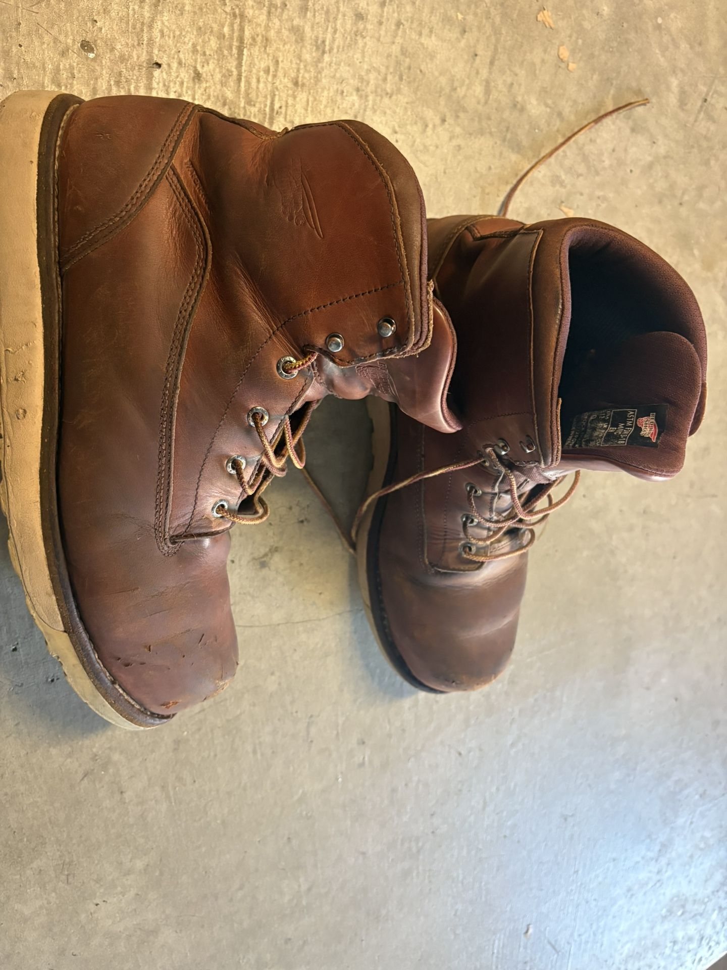 Red Wing Work Boots Safety toe Size 12
