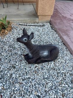 Garden deer made of concrete