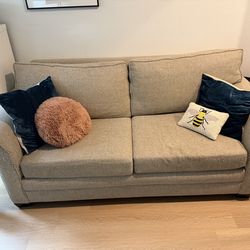 Pull-Out Couch with Full Mattress + Foam Topper