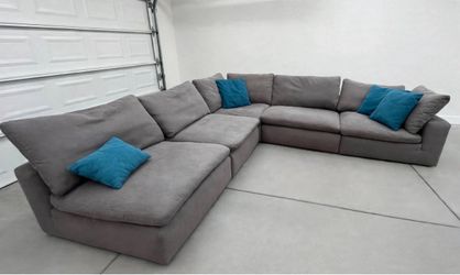 Cloud Large Gray Modular Sectional Sofa