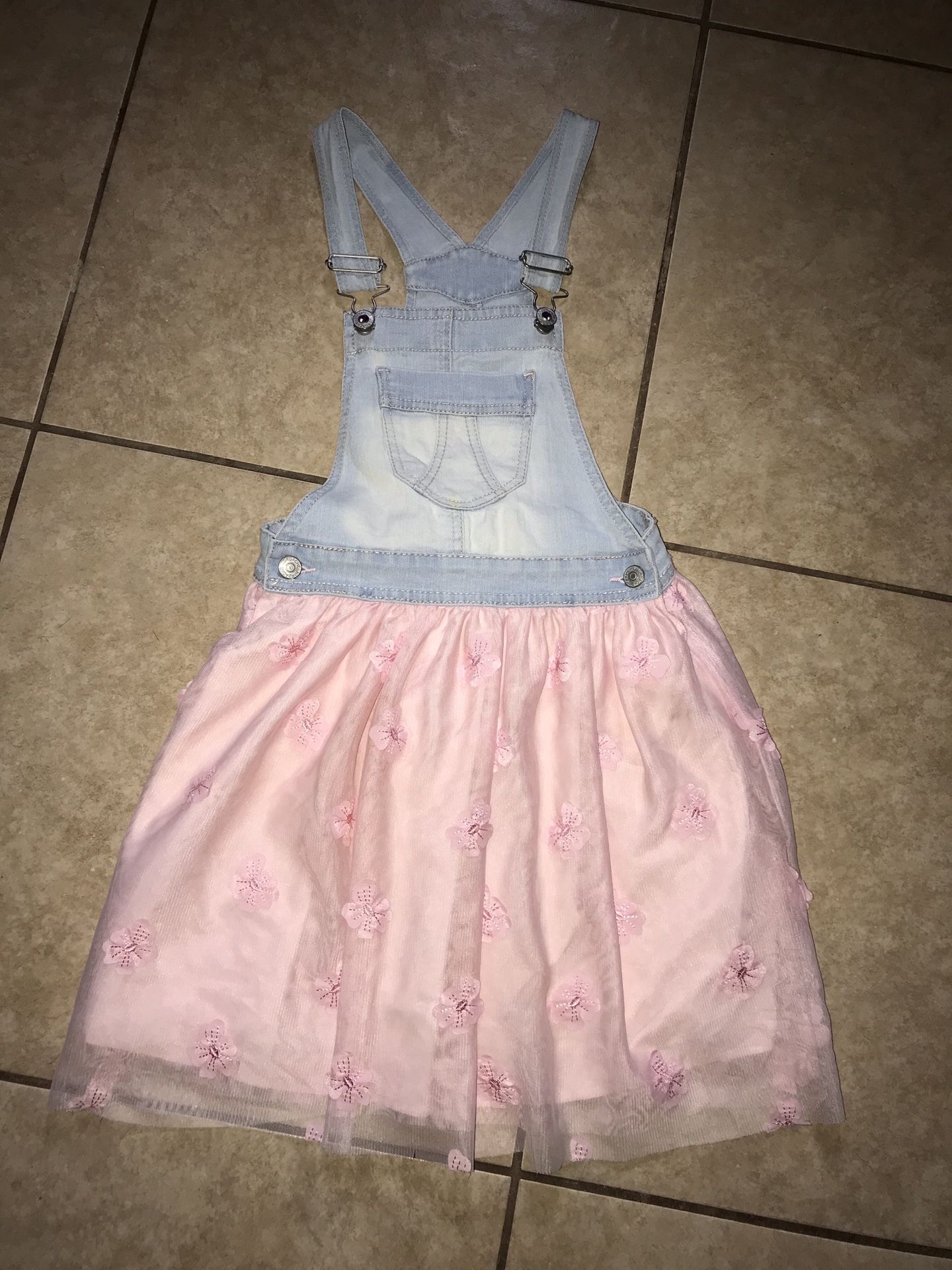 Overall Denim Dress