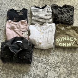 Zara toddler boy longsleeve tshirt, zara toddler boy tshirt, zara toddler boy jacket bundle size 3-4T, toddler boy clothing, toddler boy tshirts