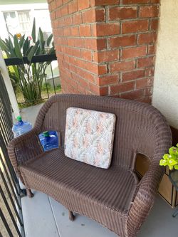 Wicker Bench