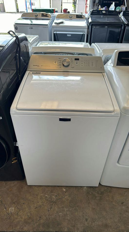 Maytag Top Load Washer - White, Good Condition, High Efficiency